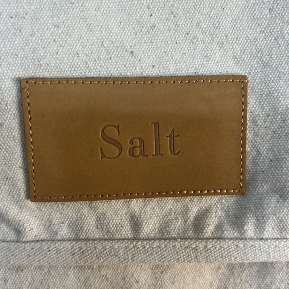 ROOLE- Salt Canvas Briefcase Portfolio with Leather Strap and Snap Closure NWOT - Picture 6 of 7